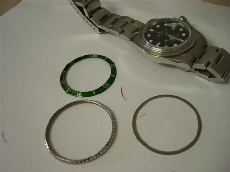 rolex ceramic how to remove ring crystal retainer|rolex 6 digit sub bezel.